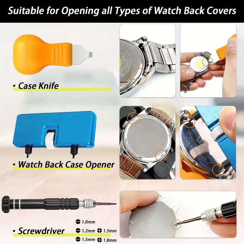 44 pièces de Kit de réparation de montre
