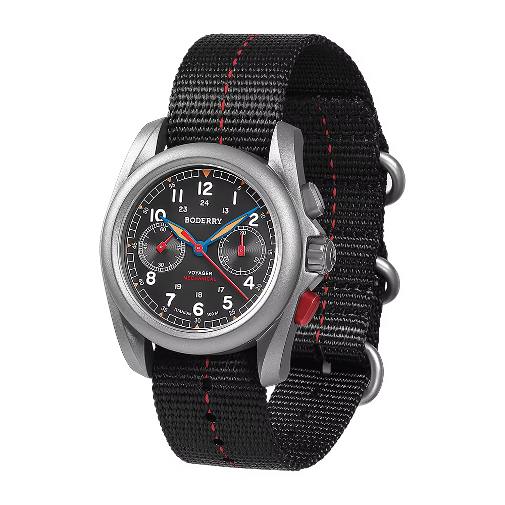 BODERRY – montre chronographe pour hommes