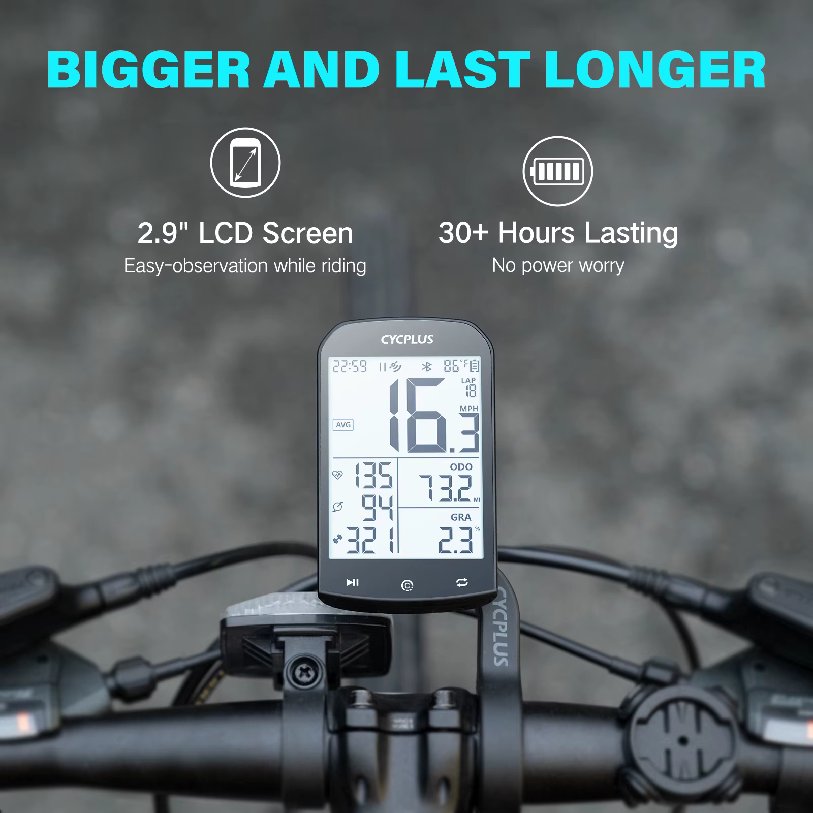 Ordinateur de vélo GPS Dallas