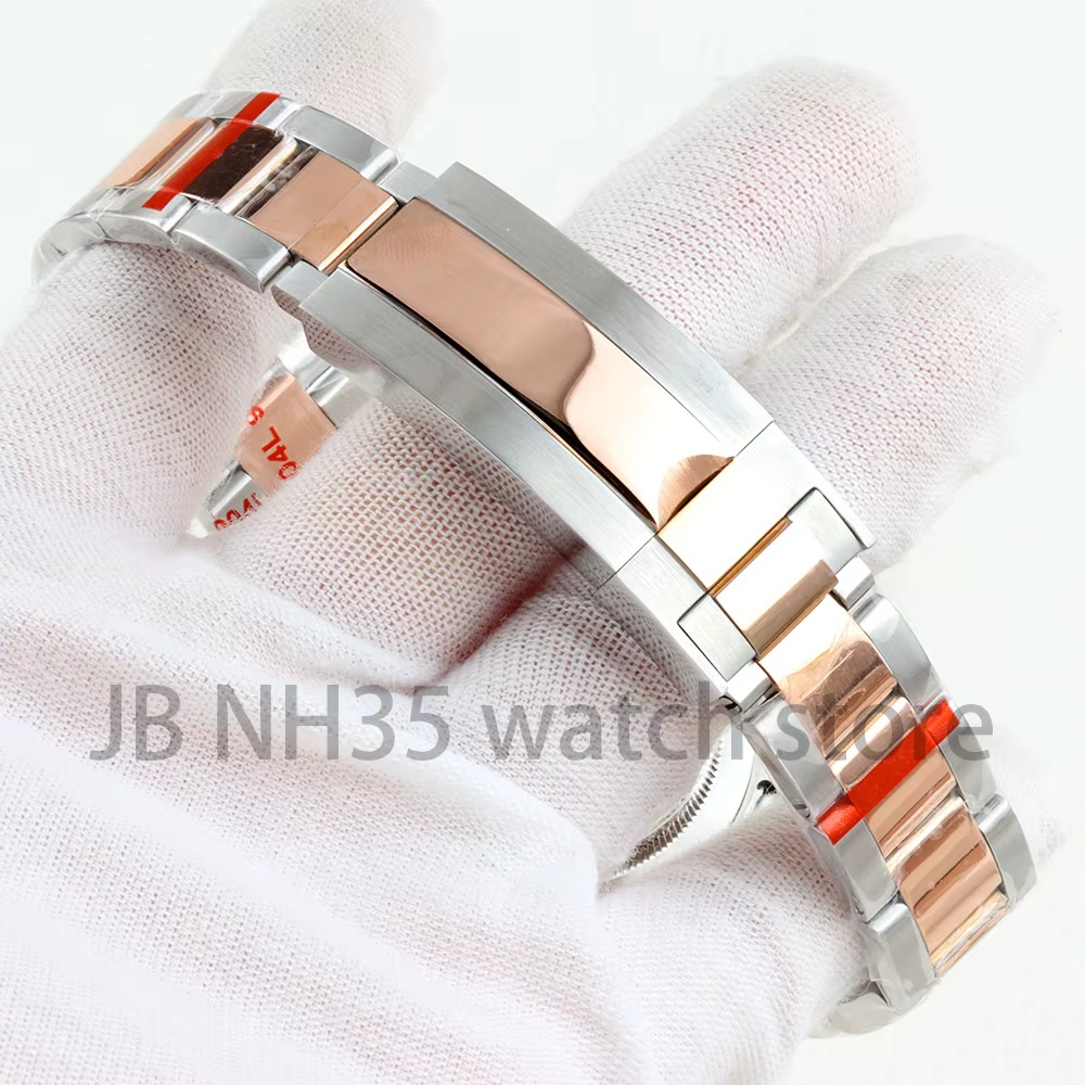 Boîtier de montre en verre saphir or Rose 36/39MM