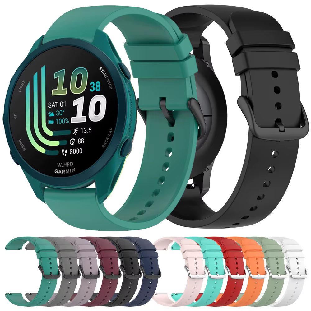 Bracelet en silicone pour montre connectée Garmin Forerunner 70 170 55 570 265 255 165