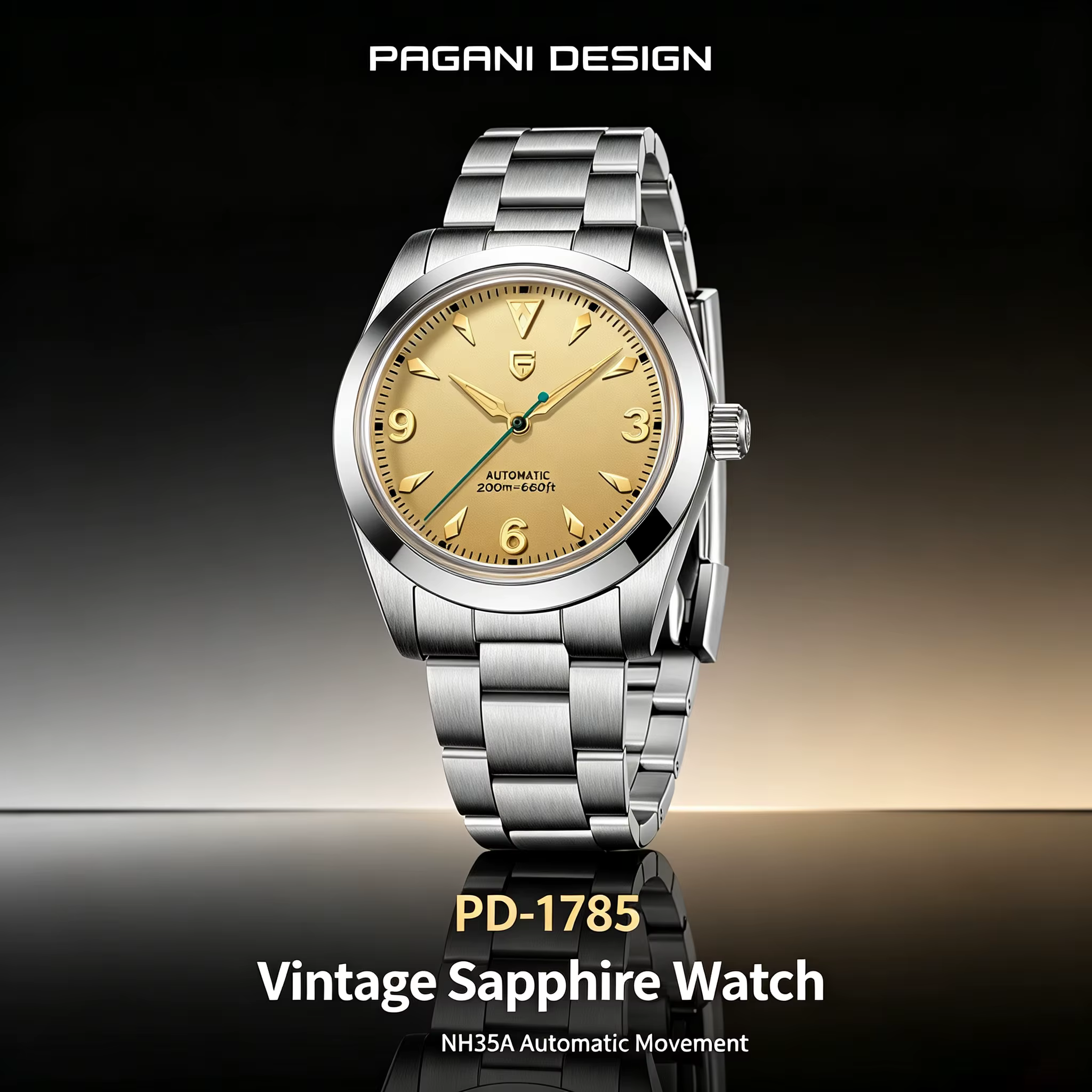 PAGANI DESIGN 2026 Nouvelle montre automatique mécanique pour homme Explorer NH35