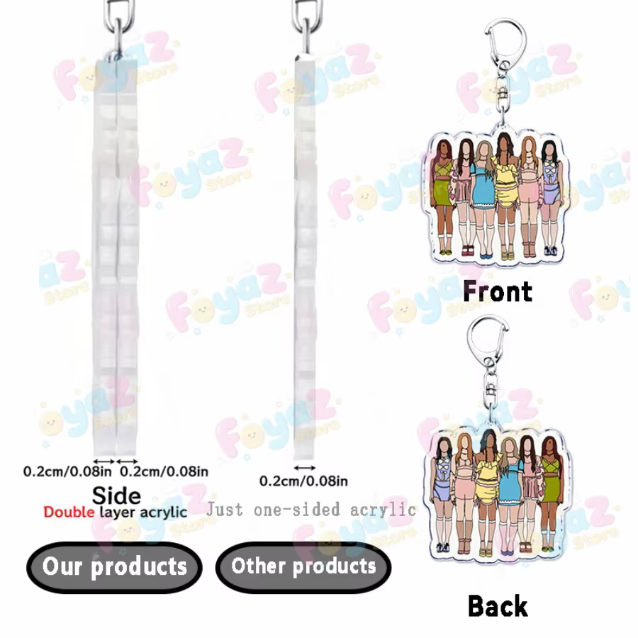 Cool K-pop Katseye porte-clés accessoires sac breloques mignon MANON SOPHIA Femme DANIELA Gamer porte-clés bijoux Fans Freinds cadeau