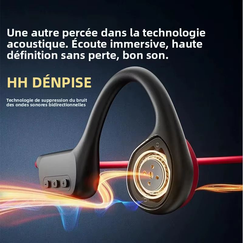 POLVCDG casque à Conduction osseuse X7 IPX8 32GB Bluetooth 5.3