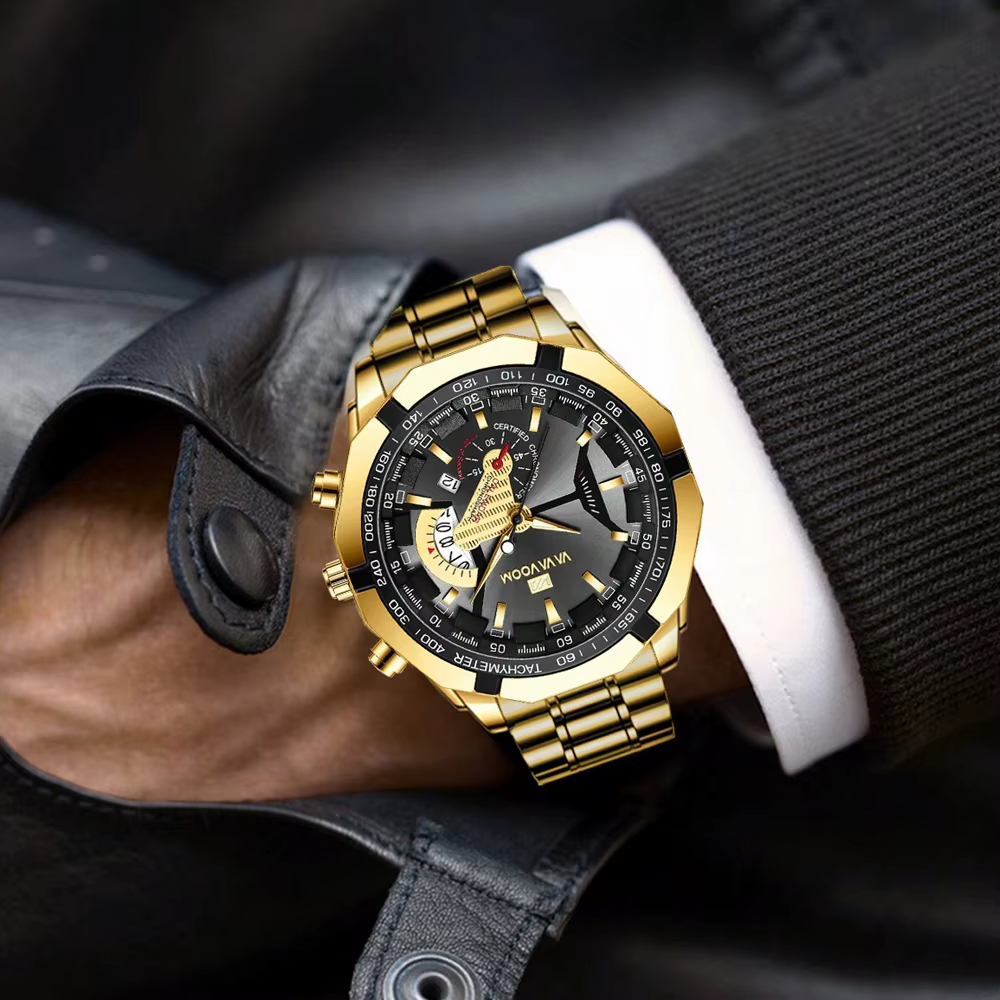 2023 Top marque montre de luxe mode vente or sport décontracté Quartz voyage montre-bracelet étanche hommes horloge Relogio Masculino