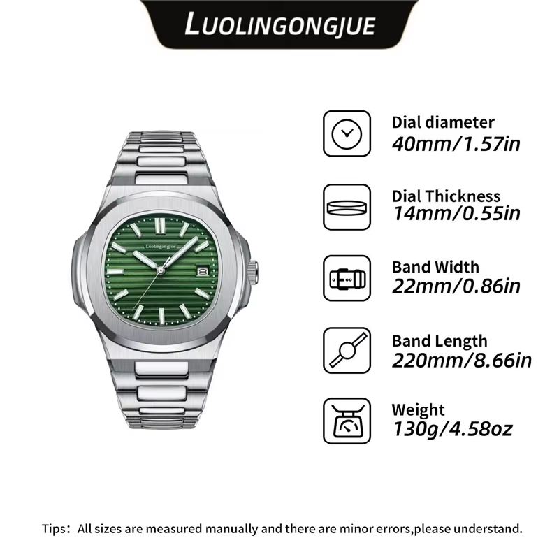 Montre mécanique haut de gamme pour homme de la série Nautilus