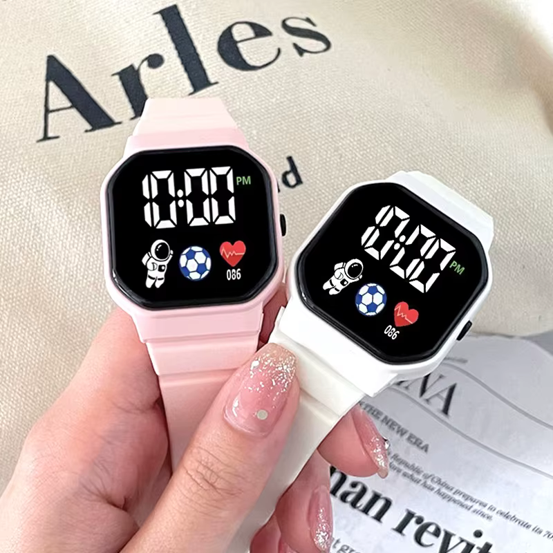 Montre de Sport numérique LED pour enfants