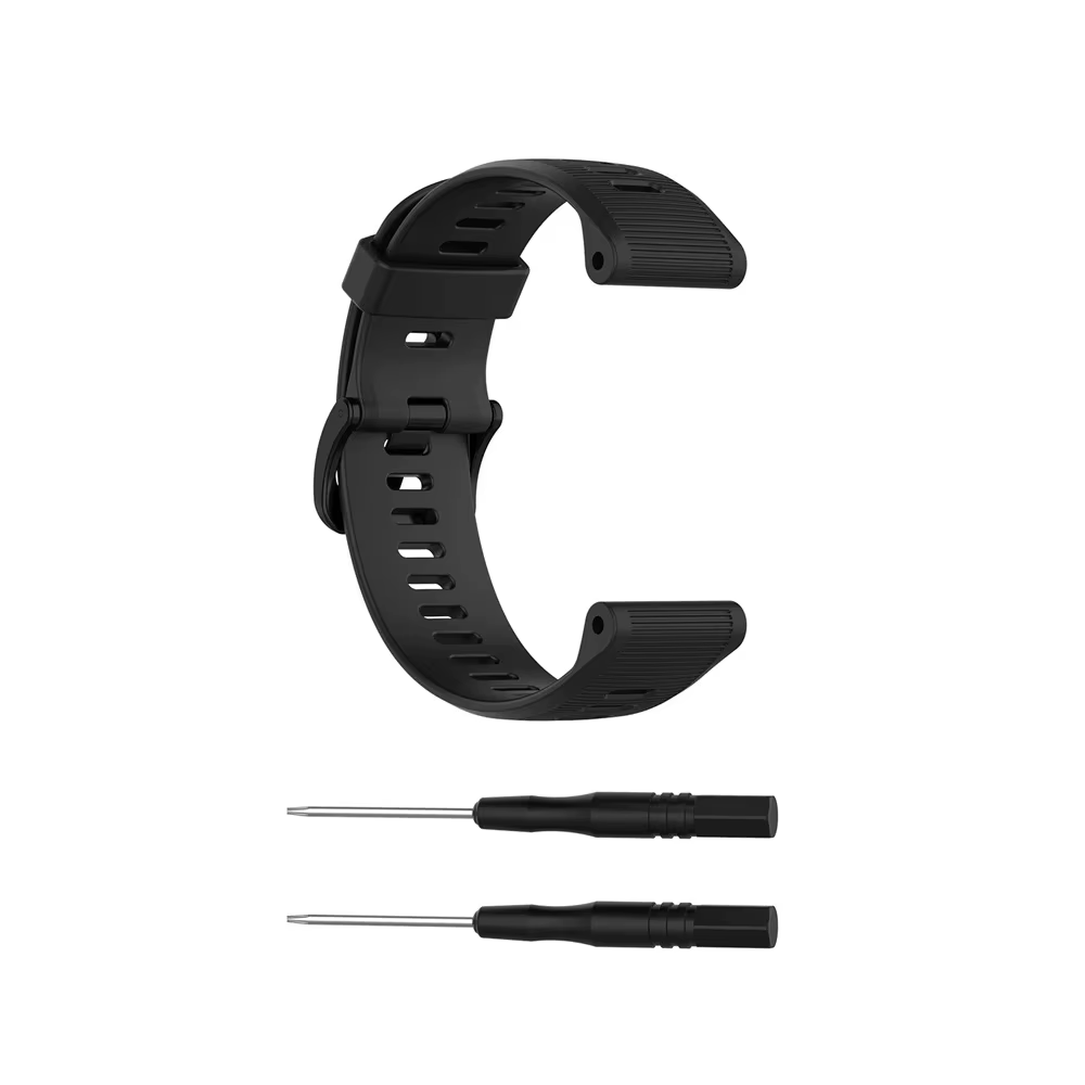 Bracelet de montre en silicone de 22 mm pour Garmin Forerunner 945, compatible avec les modèles Forerunner 970, 965, 955, 935, 745
