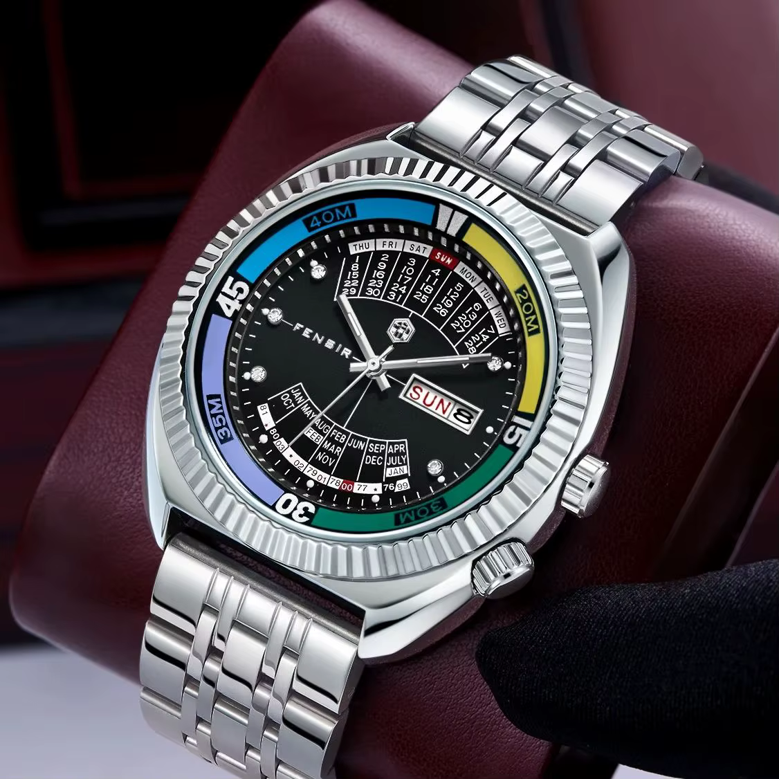 Montre pour homme de style européen et américain Haiba Double Lion