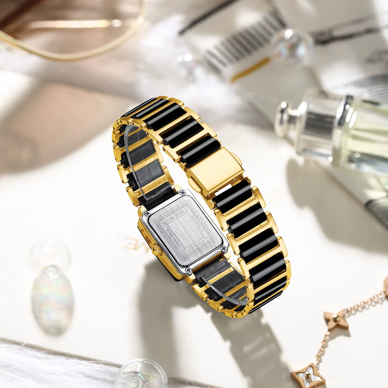 2 pièces Couple montres céramique étanche mode loisirs hommes et femmes montre Reloj Mujer romantique anniversaire cadeau montre-bracelet