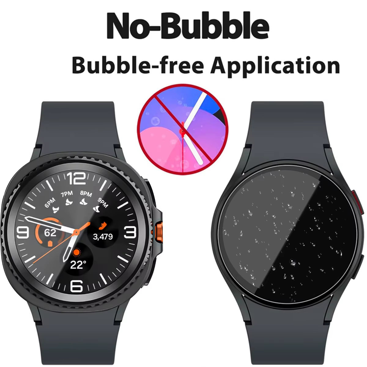 Verre trempé 9H pour Samsung Galaxy Watch 4 5 6 7 8 40/44mm Classic 42/46mm Watch7 Watch8 44 40mm