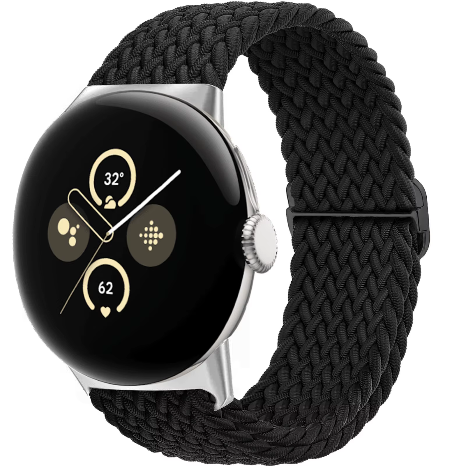 Boucle Solo tressée pour Google pixel 3 4 2 bandes accessoires Smartwatch élastique réglable en Nylon correa bracelet Pixel bracelet de montre