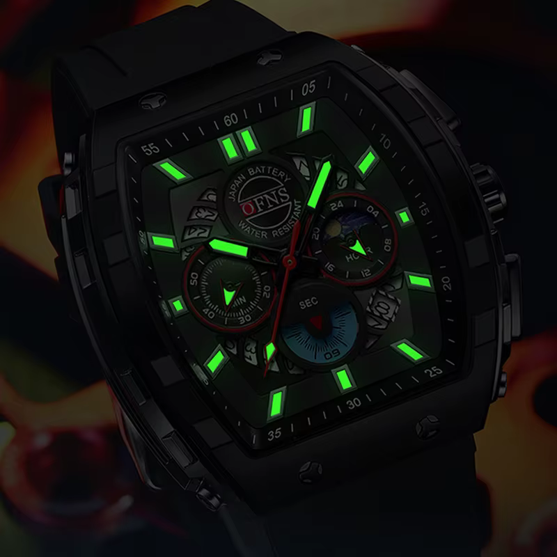 Montres chronographes multifonctions pour hommes