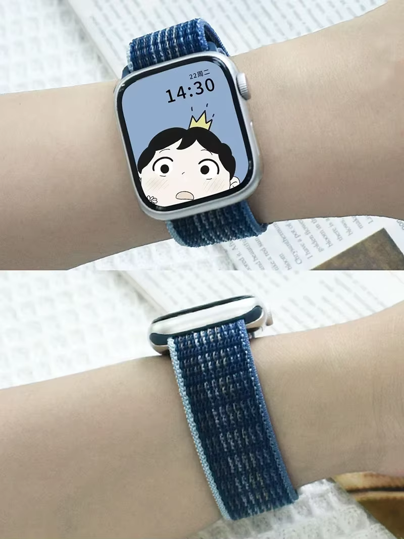 Bracelet à boucle en Nylon pour bracelets de montre Apple 49mm Ultra2 44mm 40mm 45mm 41mm 46-42mm