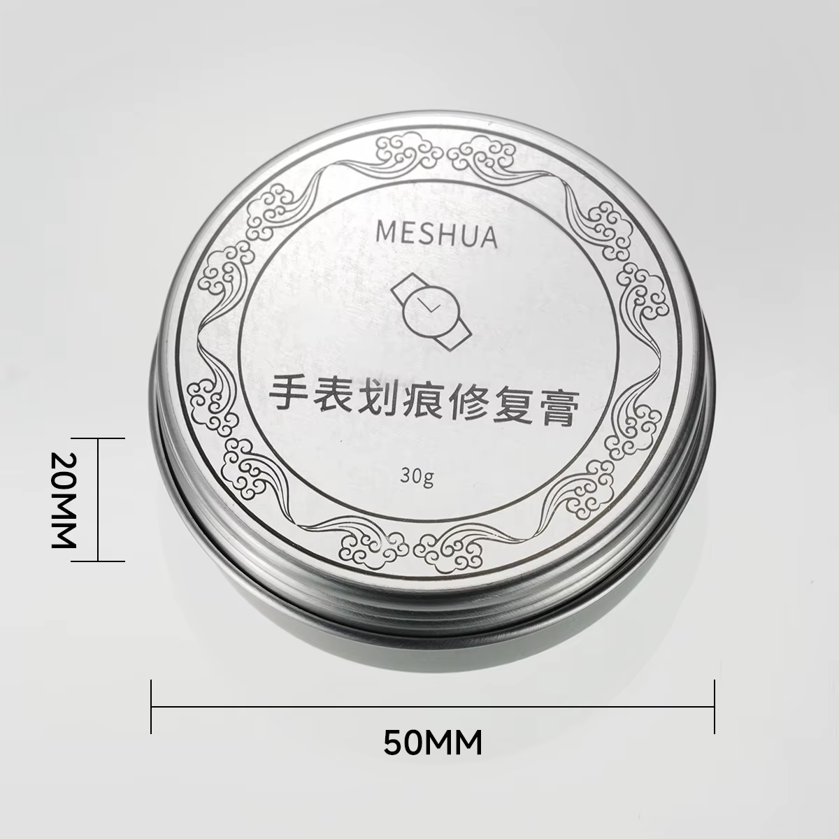 Dissolvant de rayures pour montre en métal