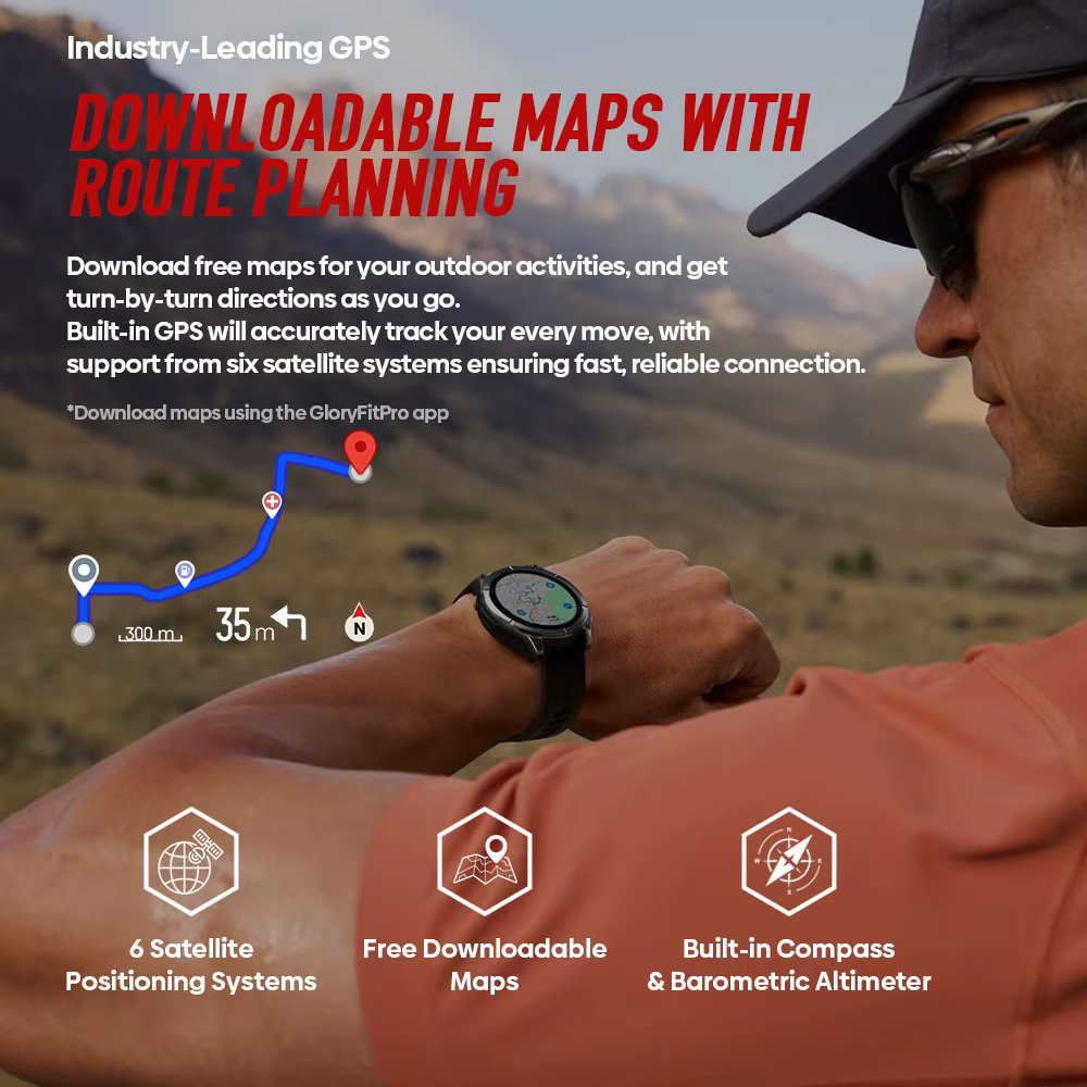 Nouvelle montre connectée GPS Zeblaze Stratos 4 Pro avec écran AMOLED de 1