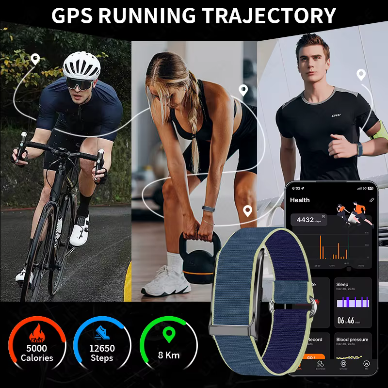 Nouveau Sport Fitness Tracker Bracelet intelligent fréquence cardiaque tensiomètre podomètre rappel d'appel Smartwatch bande pour hommes femmes