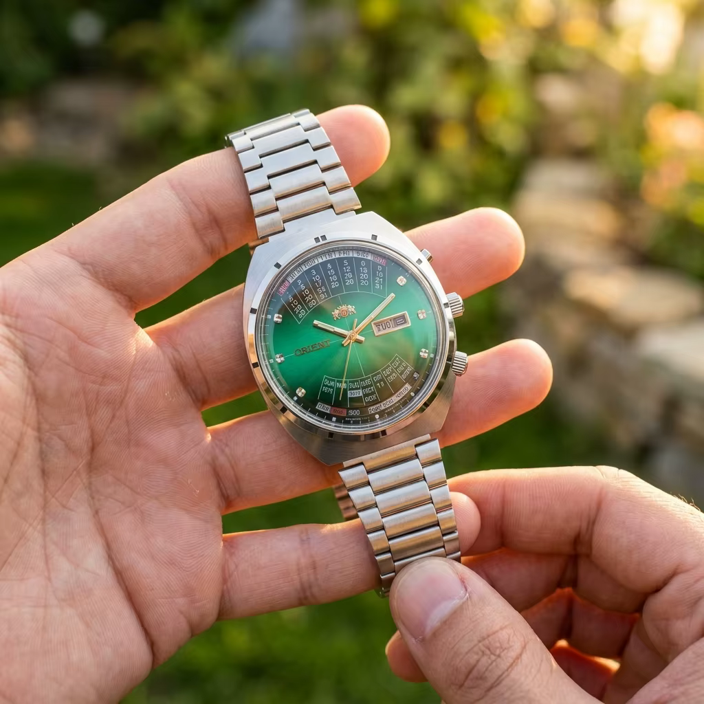Montre automatique pour homme Orient Retro Perpetual Calendar