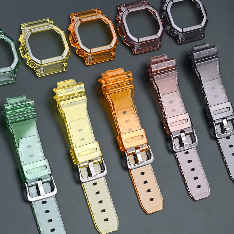 Lunette de bracelet de montre transparente pour Casio G-SHOCK DW5600 GW-M5610 GLS-5600