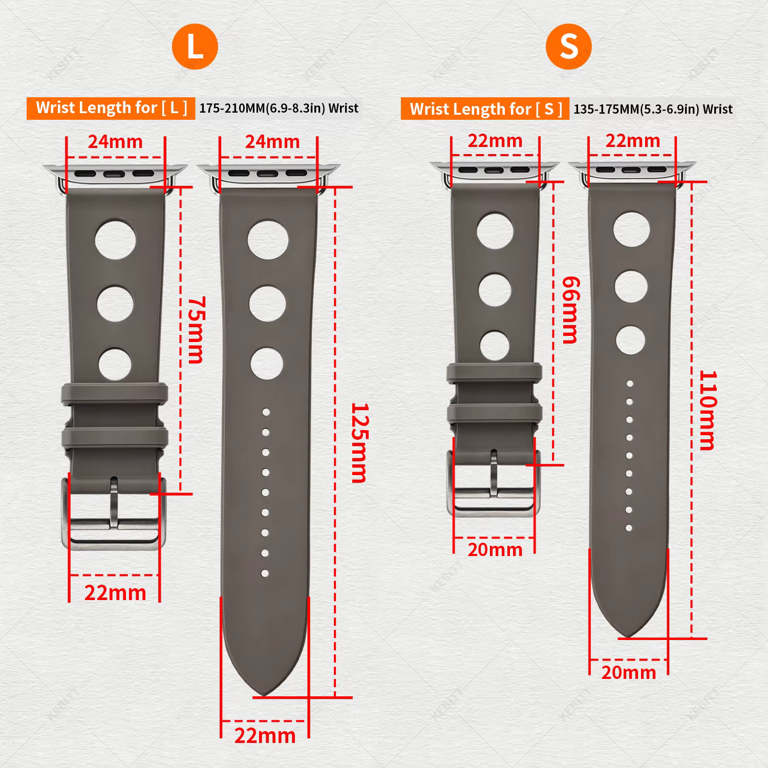 Nouveaux bracelets Kebitt Single Tour pour Apple Watch Ultra 3 2 Series 11 10 9 8 7 6 5