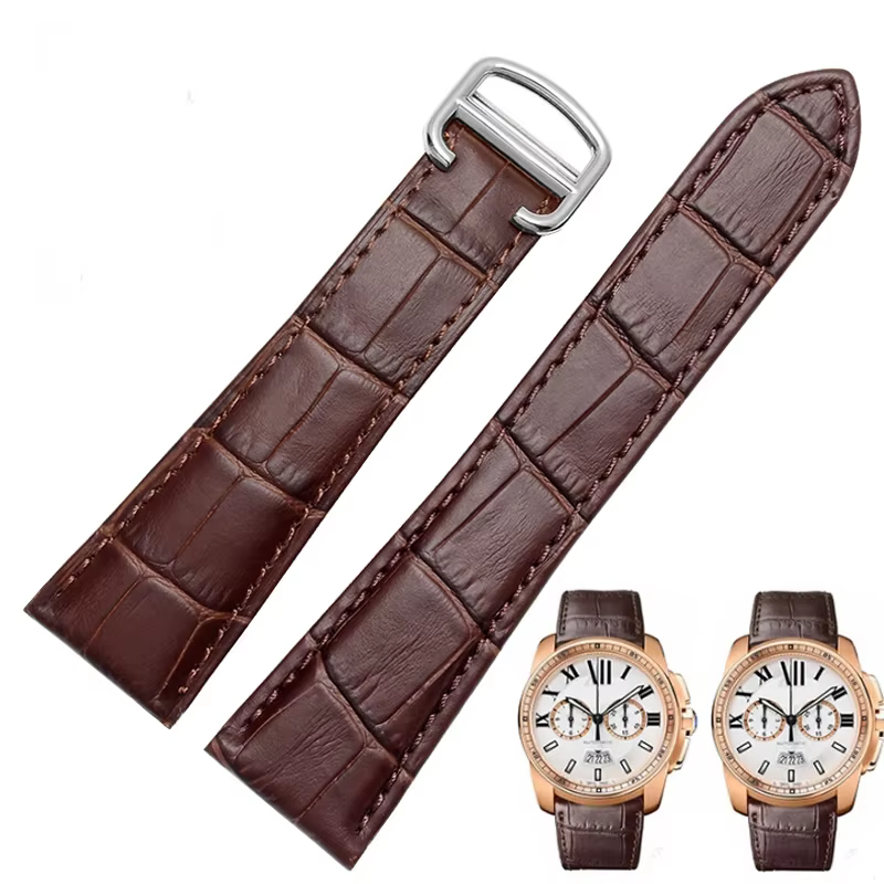 Bracelet de montre en cuir véritable