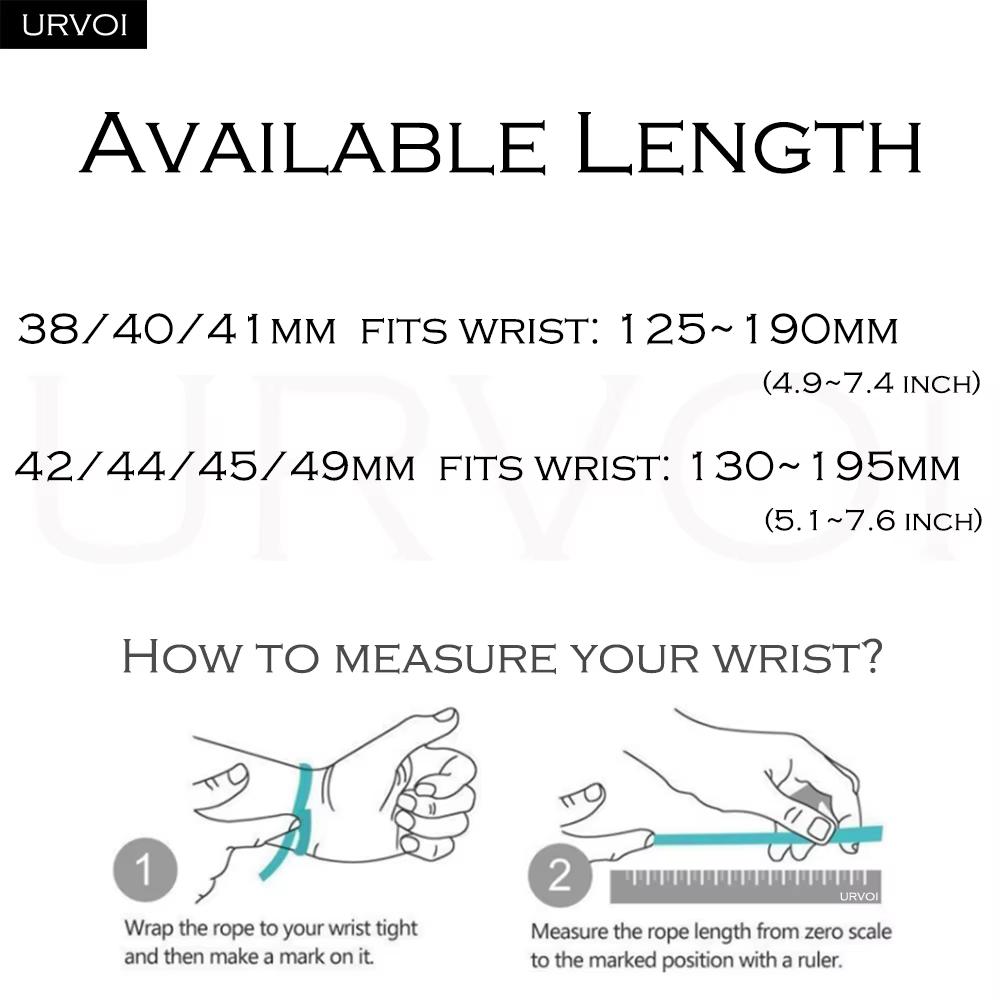 URVOI Ocean Band pour Apple Watch Ultra 3 2 Strap Series 11 10 9 8 SE Sport