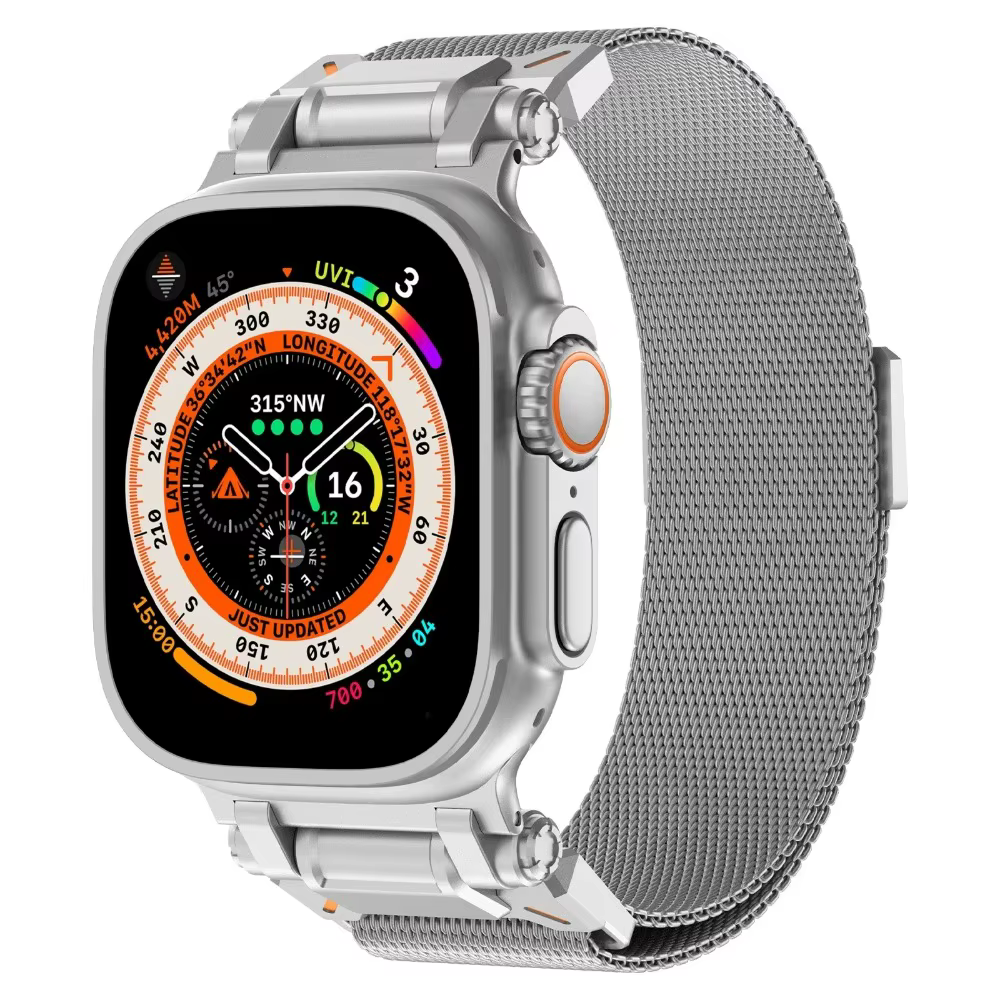 Bracelet milanais magnétique pour Apple Watch Ultra 3 49mm