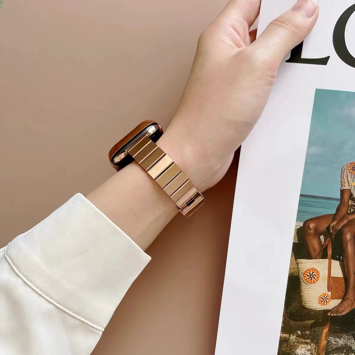 Bracelet en acier inoxydable pour Apple Watch série 10 9 8 7 6 5 4 se Ultra 2