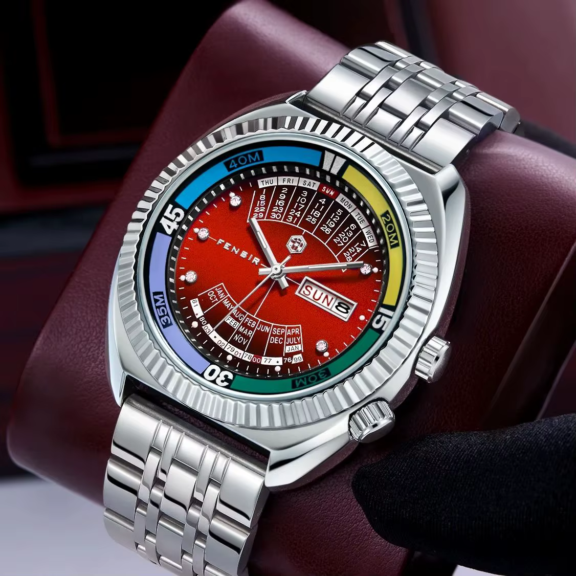 Montre pour homme de style européen et américain Haiba Double Lion