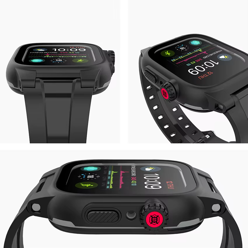 Étui étanche IP68 pour Apple Watch série 9 8 7 6 5 4 3 2 SE 45 44 41 38mm