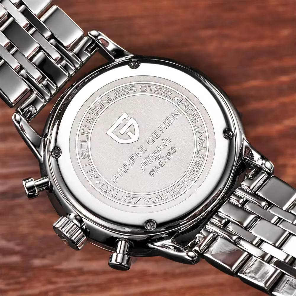 Pagani Design montre chronographe homme japon VK67 Movt étanche multifonctionnel affaires sport