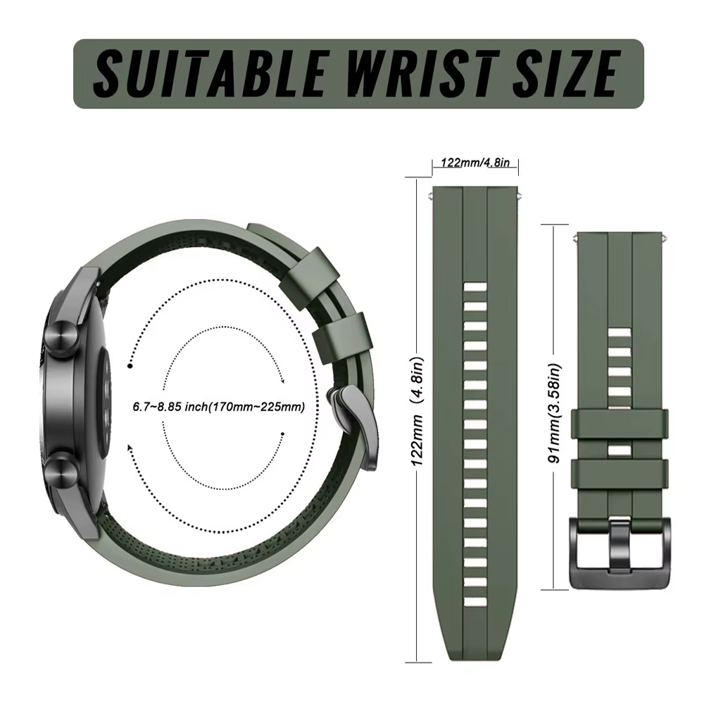 Bracelet de montre en Silicone