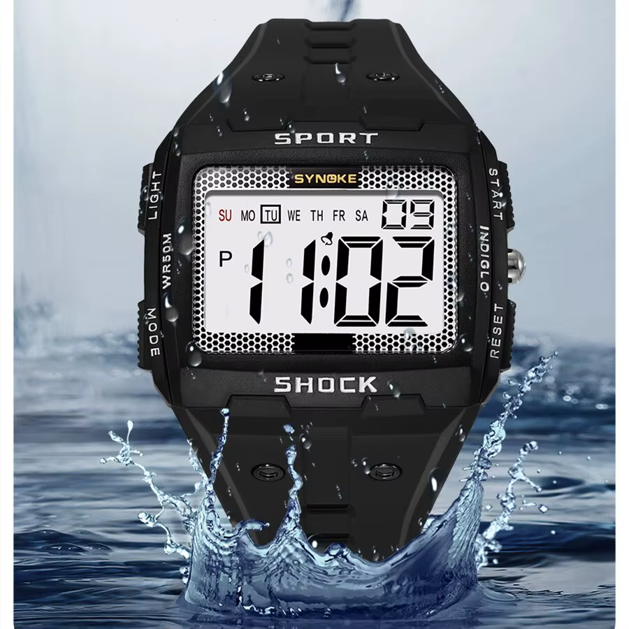 Montre électronique de sport pour homme