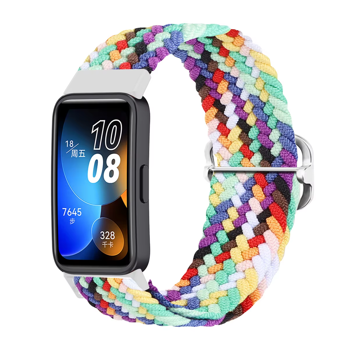 Bracelet tressé en nylon élastique pour Huawei Band 9