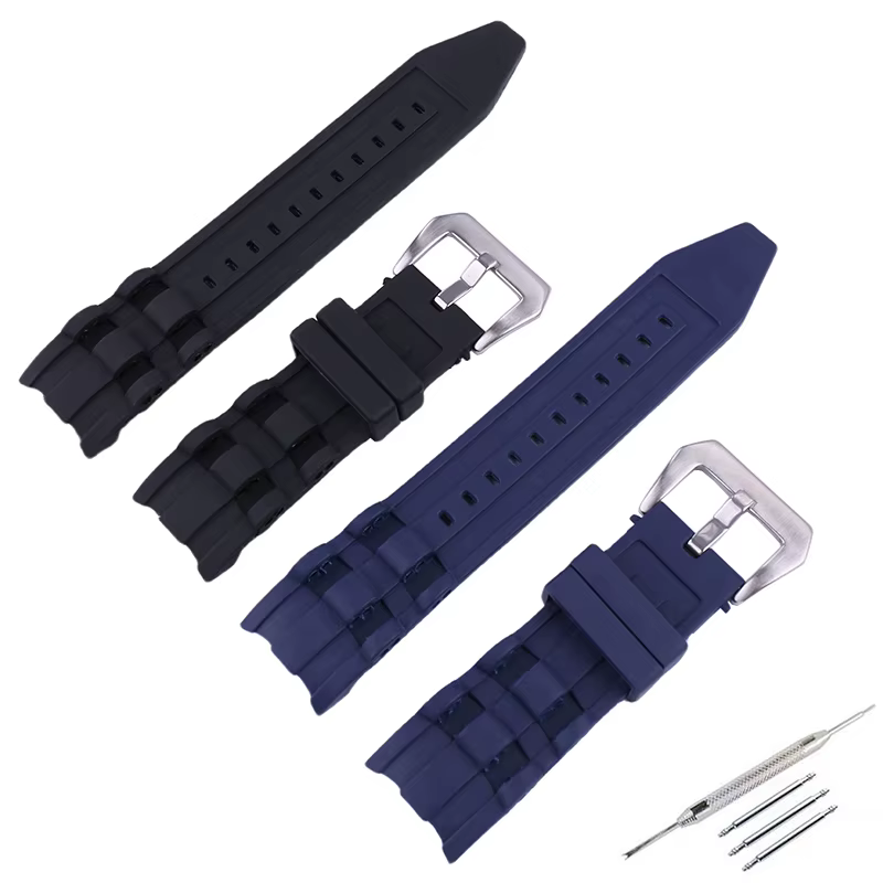 Bracelet de montre en silicone pour hommes