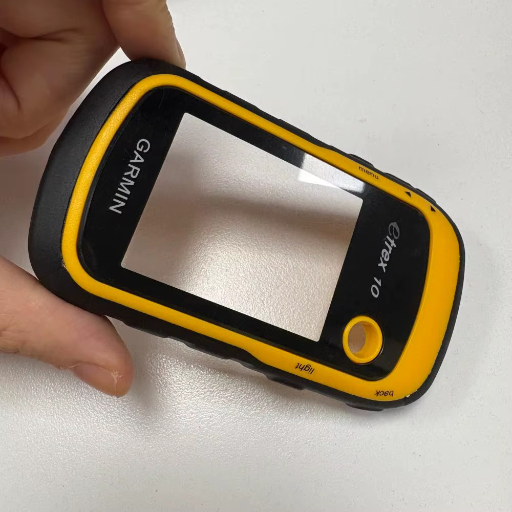 Garmin Etrex 10 couvercle avant avec panneau en verre avec bouton d'alimentation GPS remplacement portable réparation de coque jaune