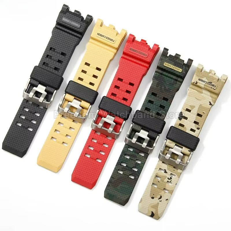 Pour Casio G-SHOCK Mudmaster II GWG - 2000 GWG - 2040 bracelet de montre en résine de qualité supérieure en kaki rouge noir taille spéciale conception antidérapante