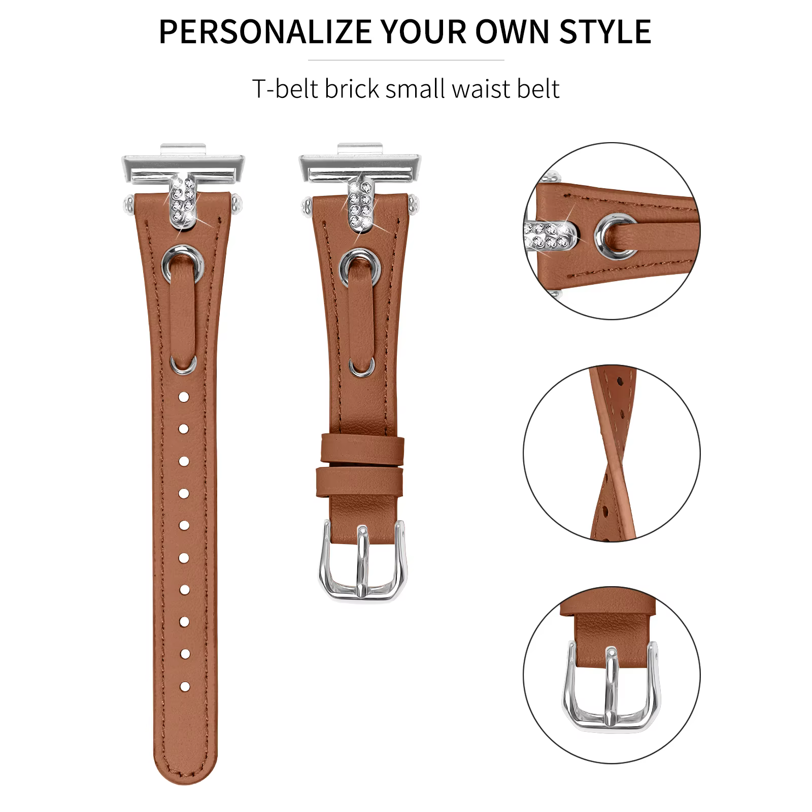 Bracelet en cuir pour Huawei Watch Fit 3 4 5