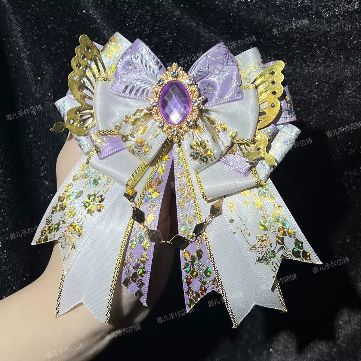 K-pop Idol Concert bricolage accessoires ensemble bâton lumineux breloques Mini nœud papillon porte-clés avec strass scintillants Fan rencontrer Badge Clips