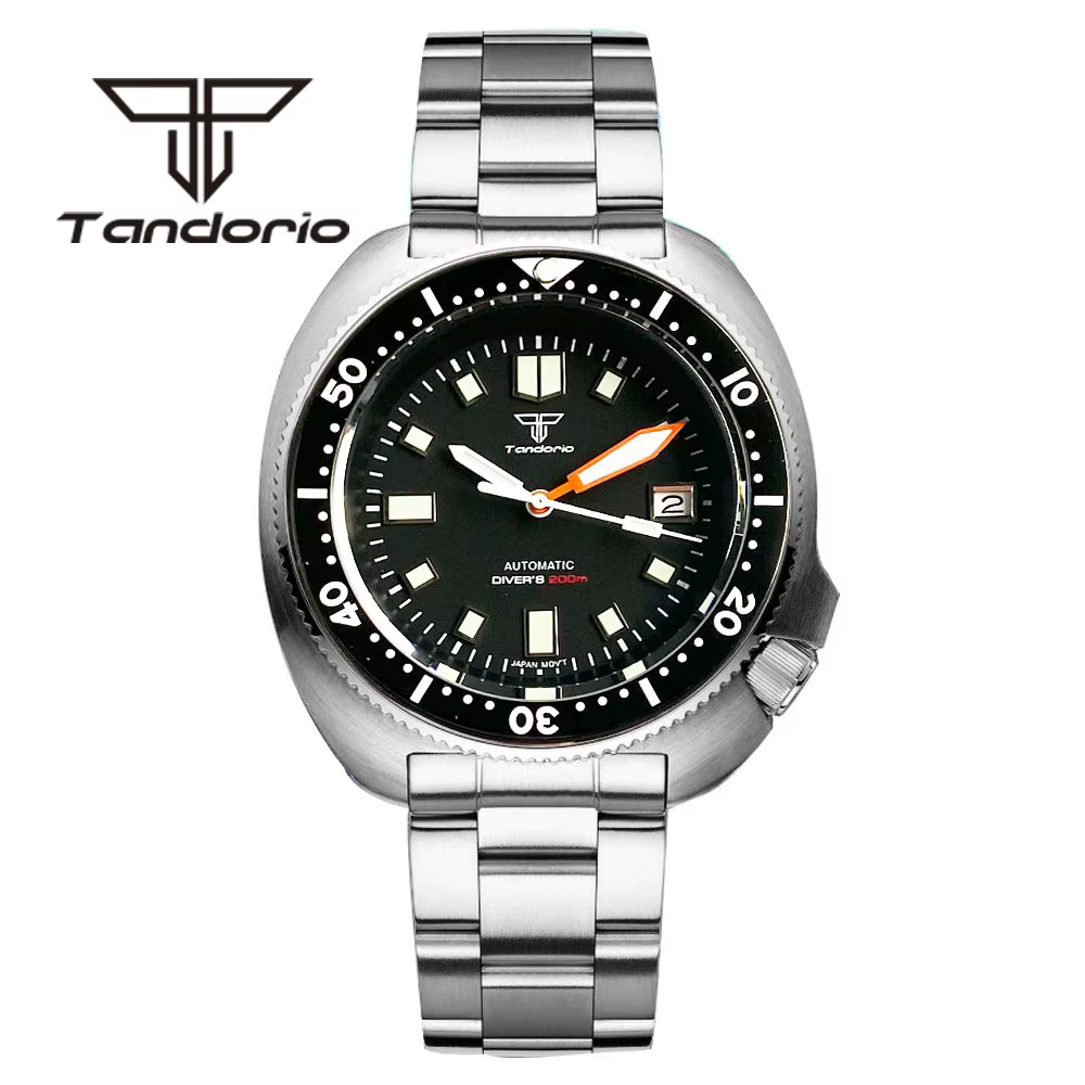 Montre de plongée automatique mécanique pour homme Tandorio 44 mm