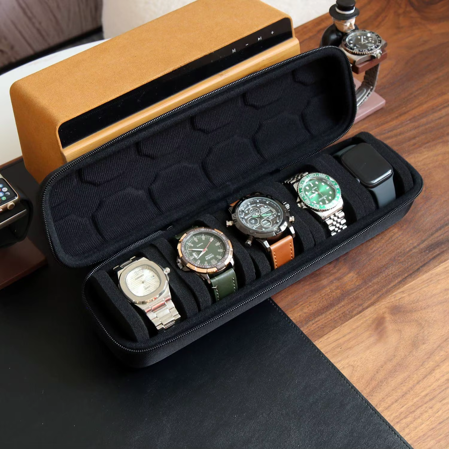 Boîte de rangement de montre de voyage