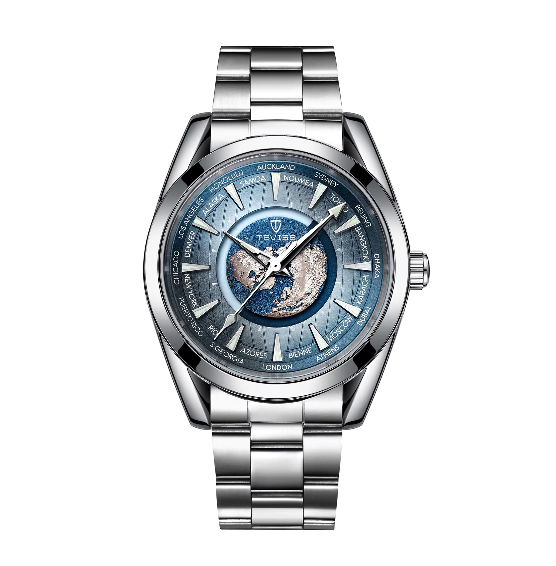 TEVISE – montre mécanique automatique de luxe pour hommes