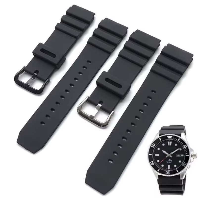 Bracelet de montre en caoutchouc de silicone