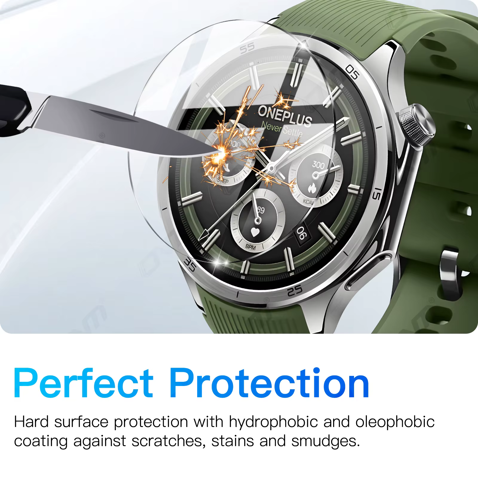 Verre trempé pour OnePlus Watch 3 protecteur d'écran