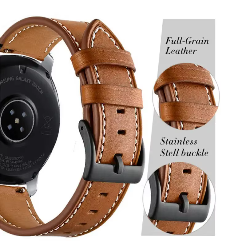 Bracelet en cuir de 20mm pour Withings ScanWatch 2
