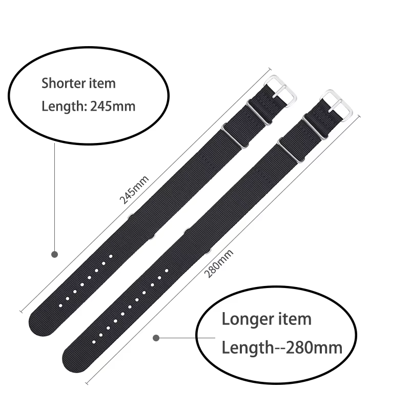 Bracelet de montre en tissu Nylon souple