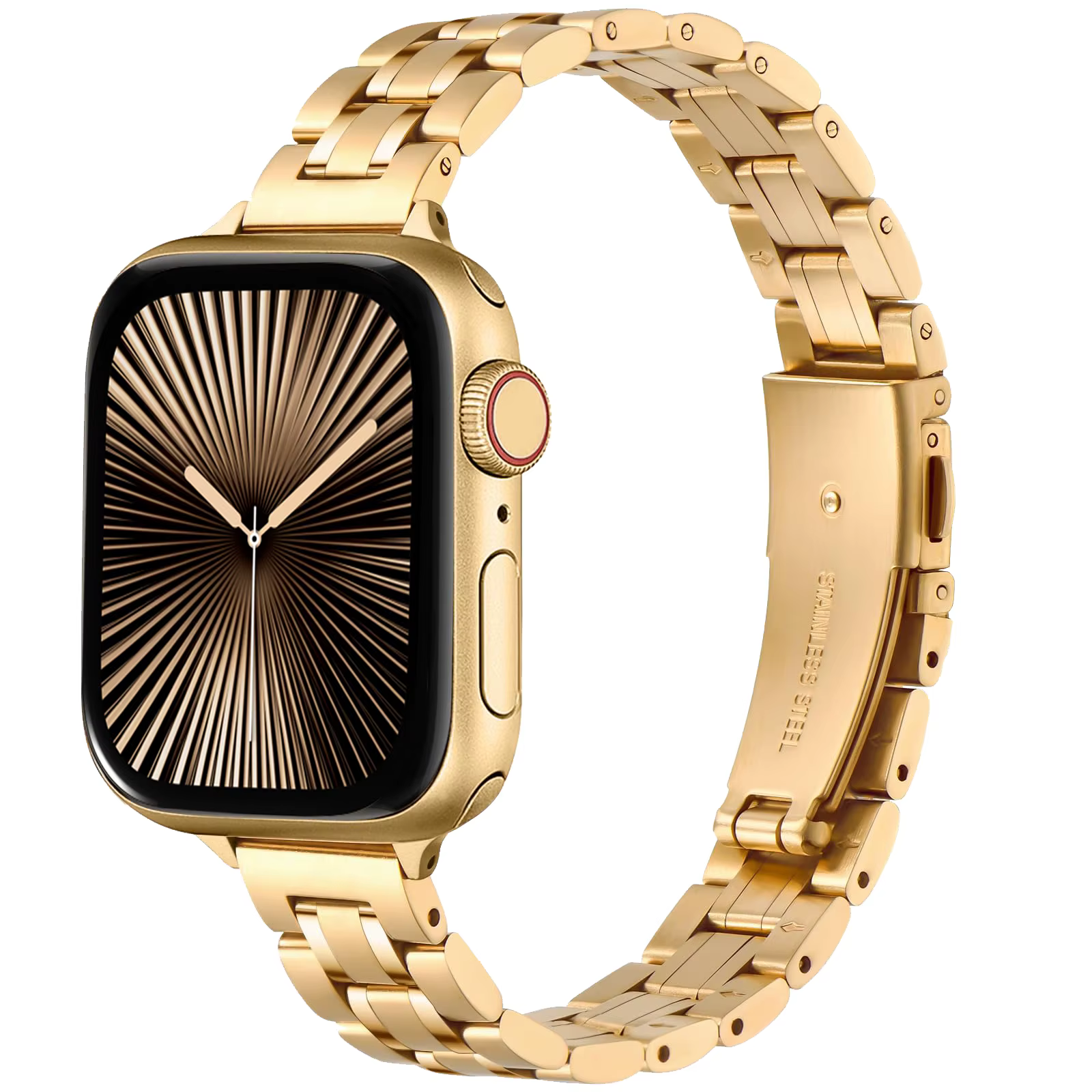 Bracelet de montre fin en acier inoxydable pour femmes
