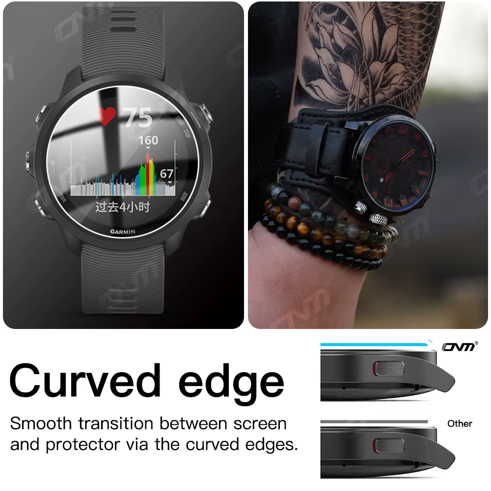 Verre trempé 9H pour Garmin Forerunner 955 945 255 245 Music 55