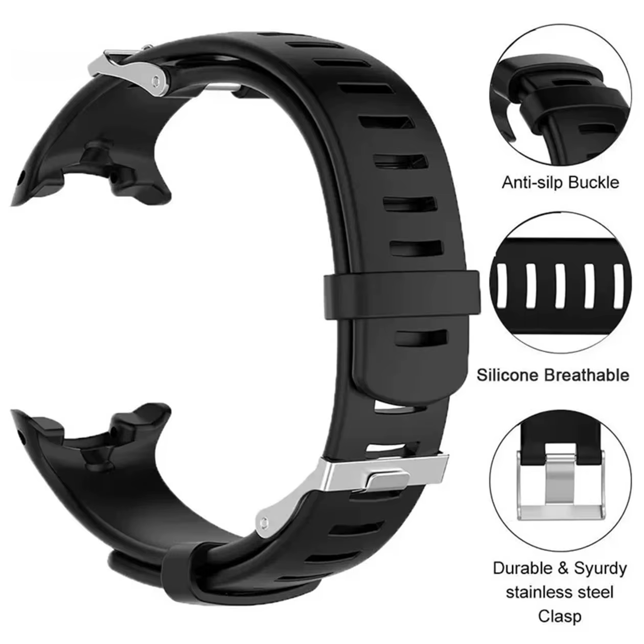Bracelet de montre en Silicone pour SUUNTO D4 D4i
