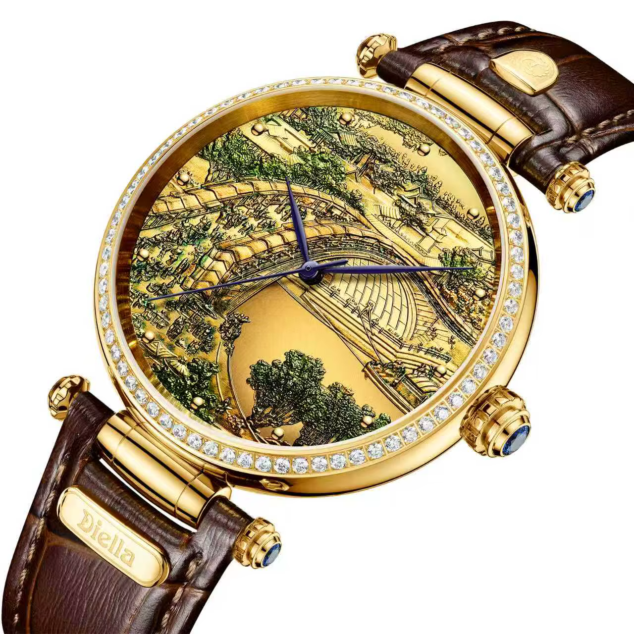 Montre mécanique automatique en Jade naturel pur pour hommes et femmes